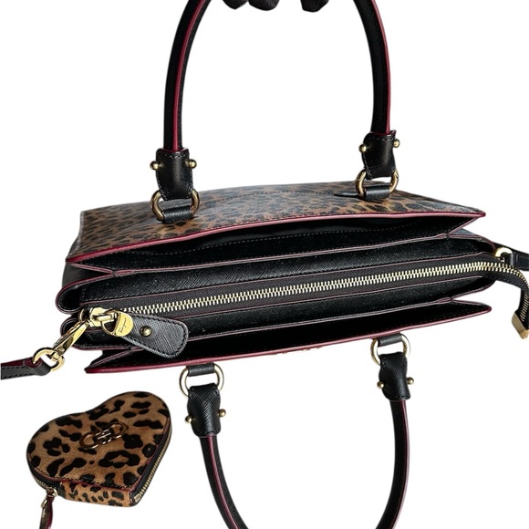 Salvatore Ferragamo Brown and Black Leopard Satchel - Picture 11 of 17